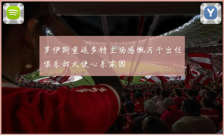 罗伊斯重返多特主场感慨万千出任俱乐部大使心系家园